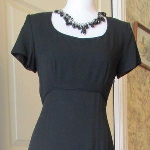 Formal long cocktail black dress sz 6